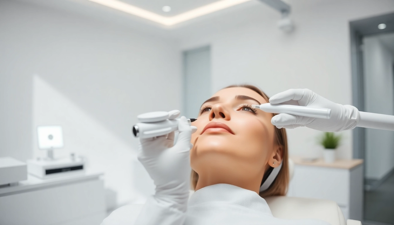 Professional Botox Behandlung procedure at a serene clinic with modern equipment.