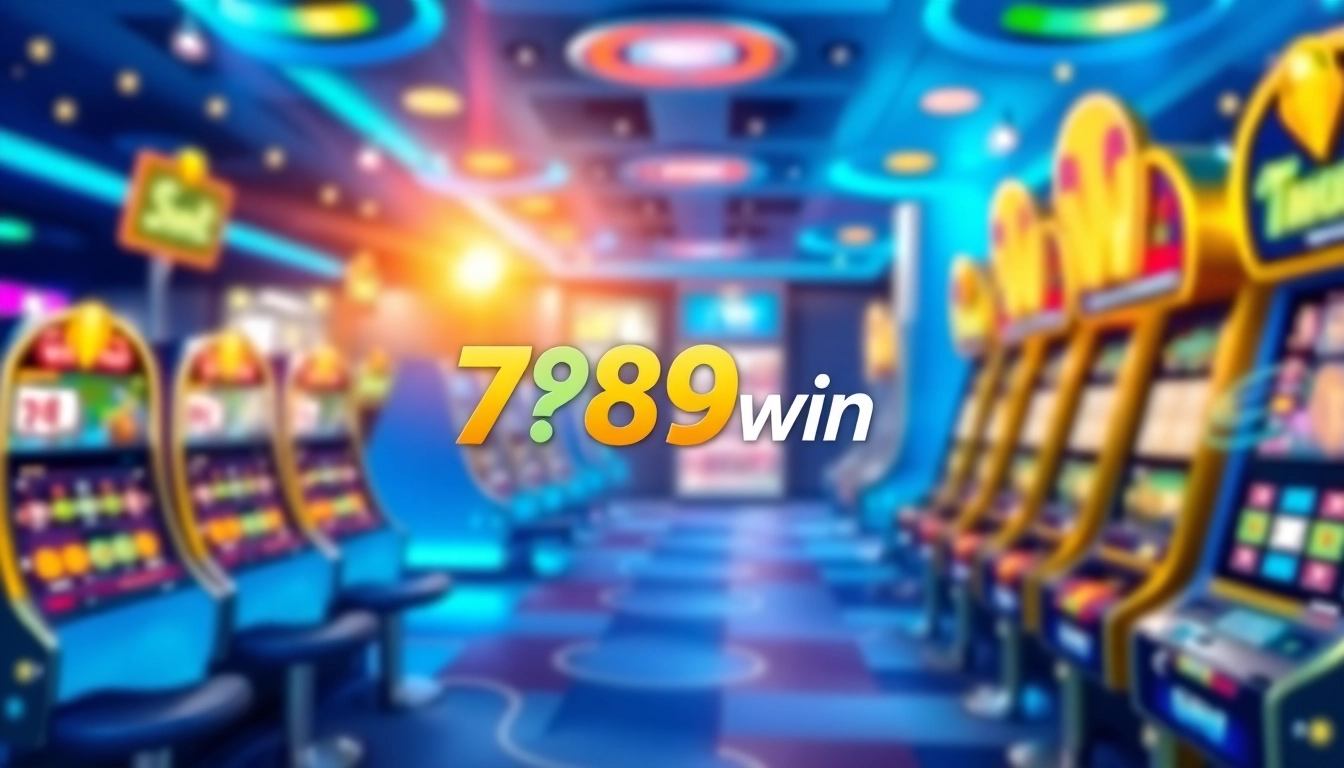 789win online casino platform showcasing slot machines and live betting action to attract players.