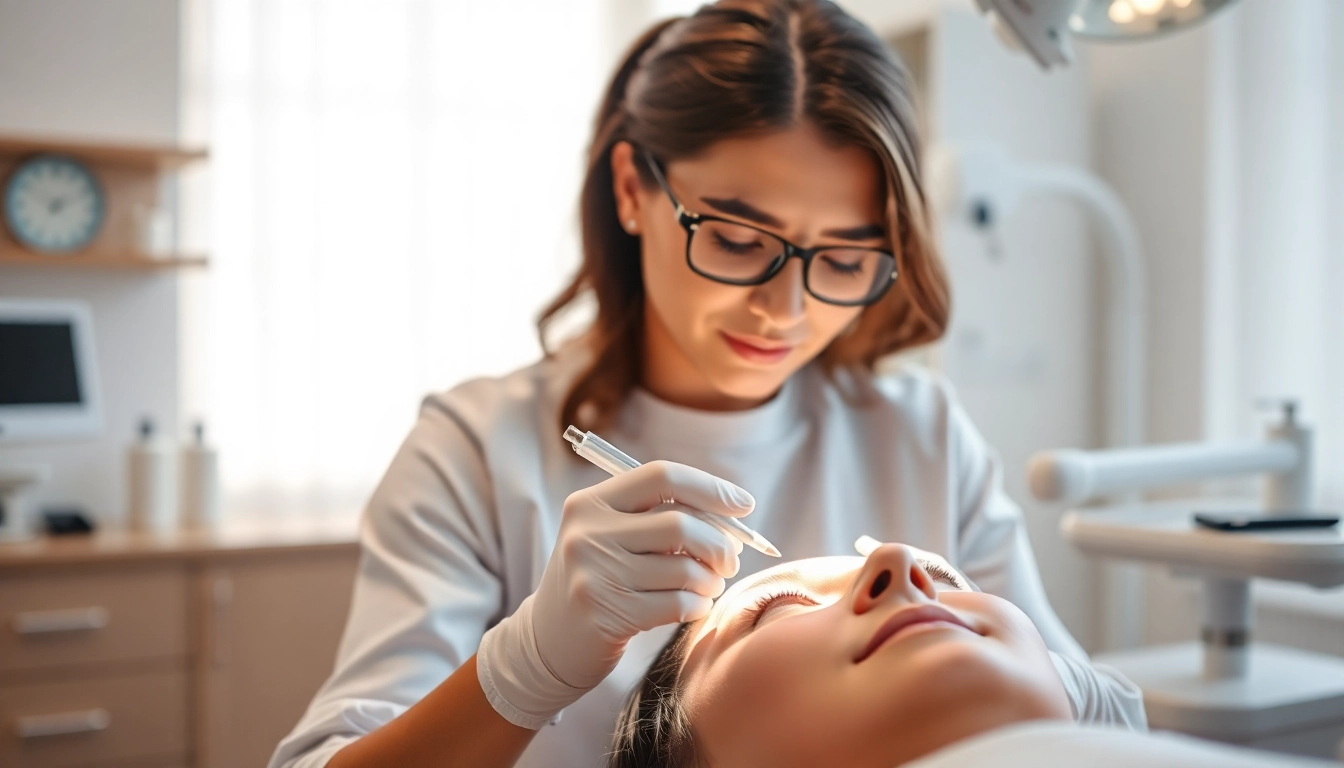 Experience a rejuvenating Botox Behandlung in a serene medical setting with expert care.