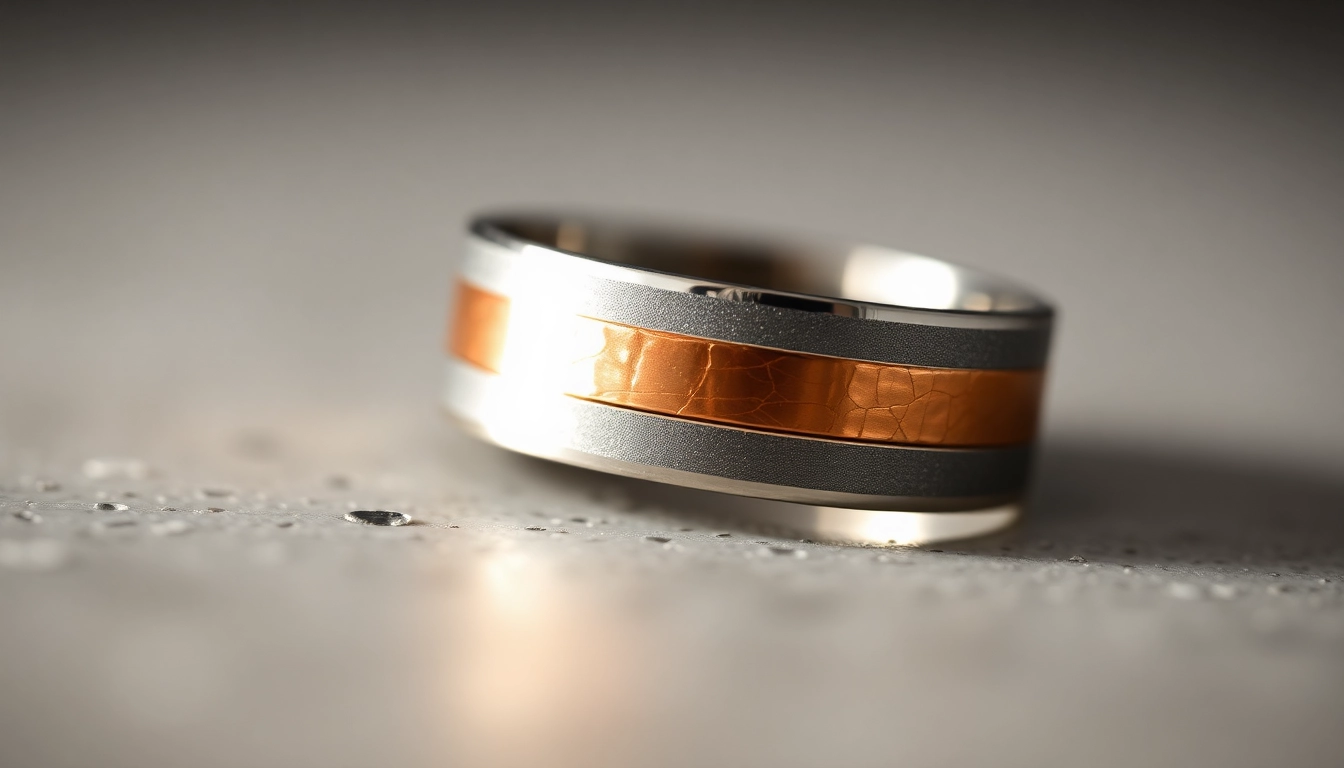 Visit https://ax88c.com/ for stylish titanium wedding bands with copper inlays showcasing craftsmanship and elegance.