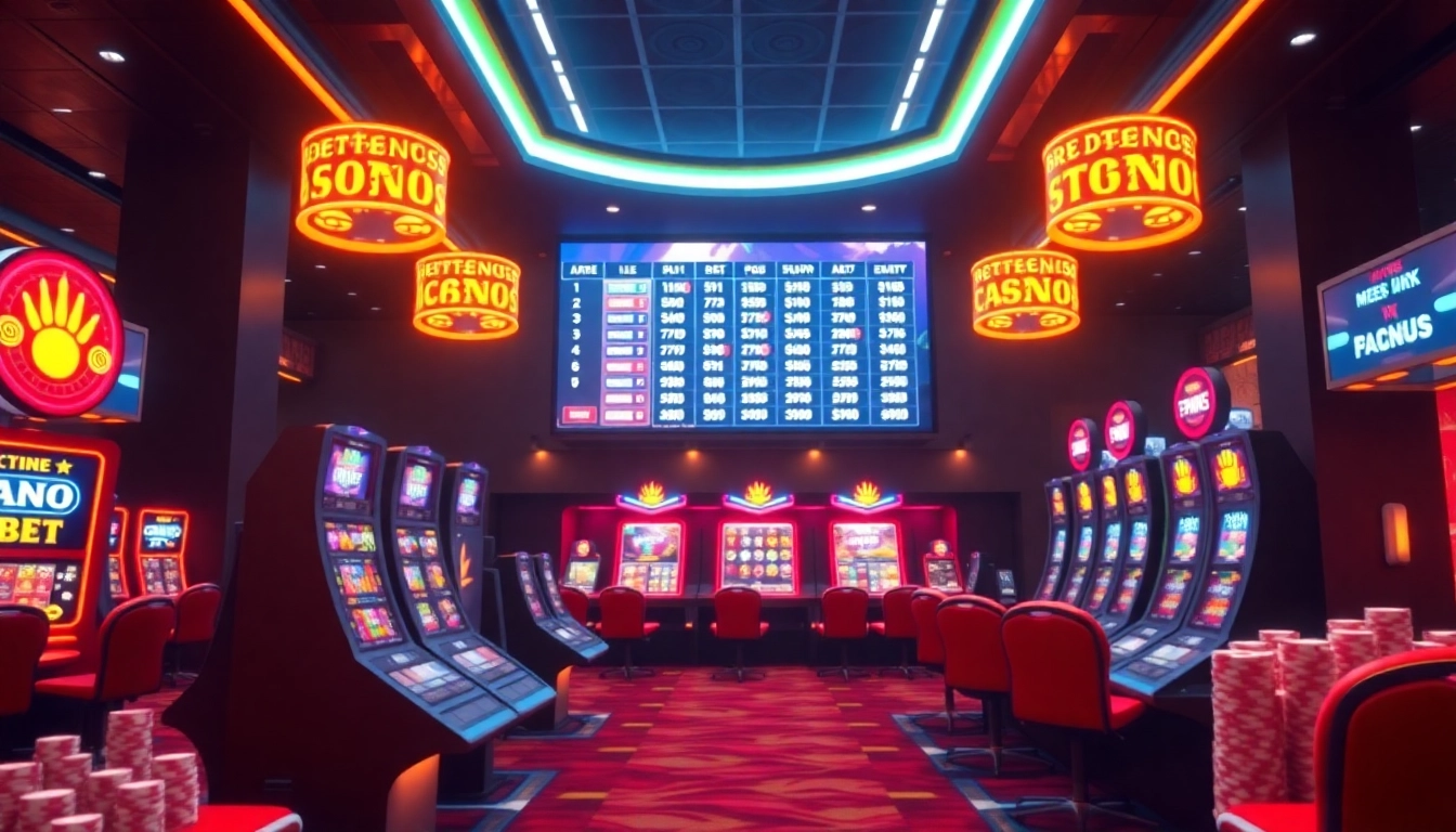 Engaging gambling platform features on uu88.cymru with vibrant casino elements and user-friendly interface in a sleek digital setting