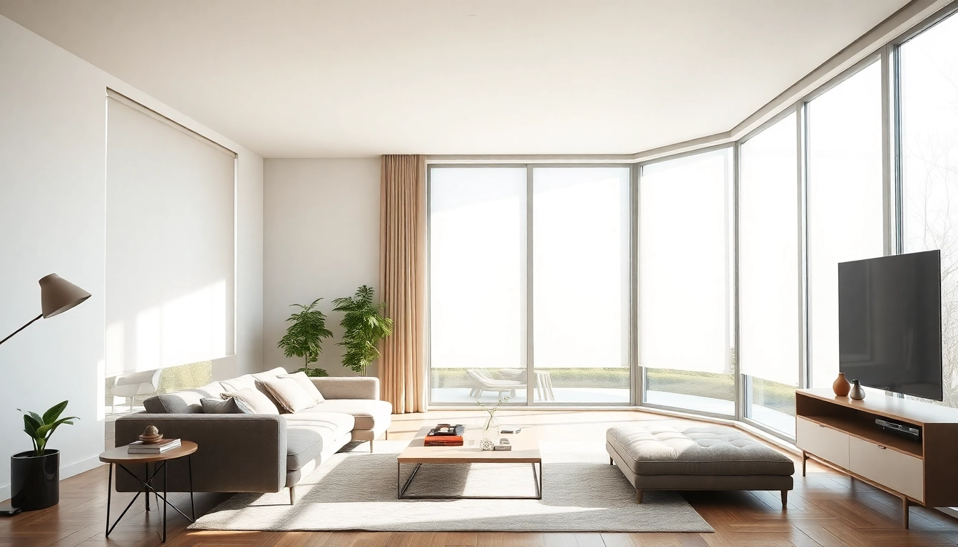 High-quality rolety bydgoszcz installed in a contemporary living space, highlighting comfort and style for optimal light control.