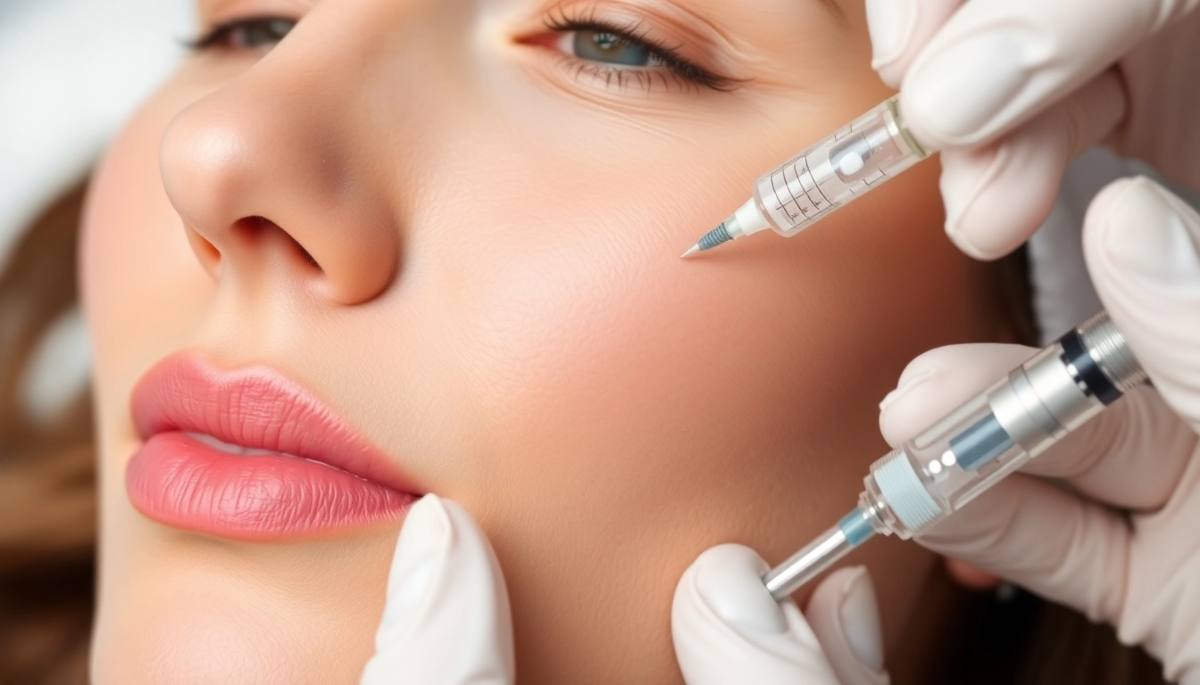 Botox Zürich professional administering precise facial injections for a youthful look, emphasizing safety and quality.