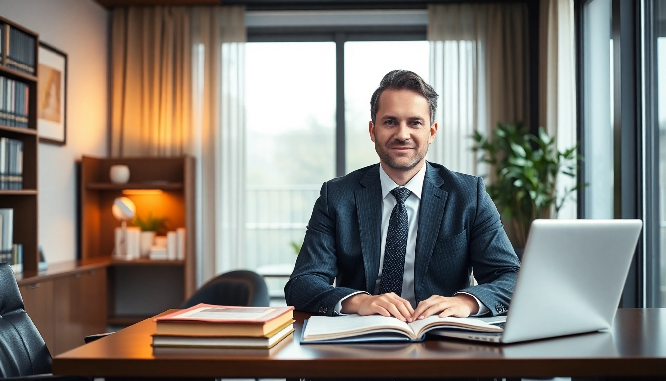 Avocat timisoara oferind consultanță juridică într-un birou modern, evidențiind profesionalismul și încrederea.