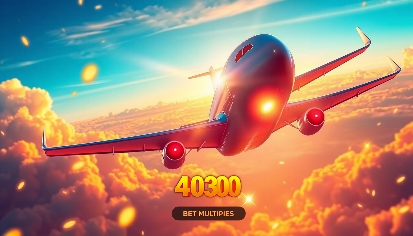 Aviator in action: a soaring airplane with rising multipliers and immersive graphics highlights gameplay excitement.