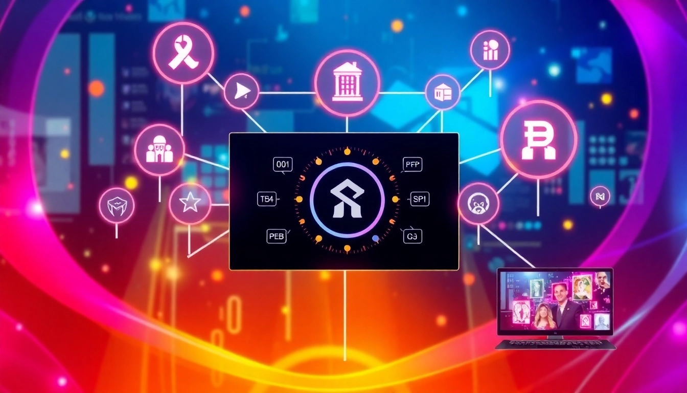 Shutterstock image illustrating KJC brand’s vibrant digital entertainment platform with secure technology features, highlighting innovation and community focus for accessibility.