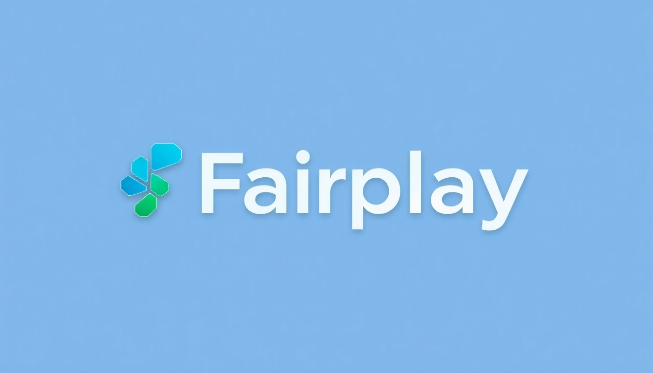 Fairplay brand logo on a sleek digital interface illustrating trust and innovation in technology and services.