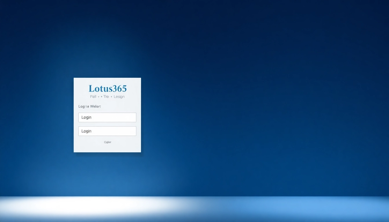 Guided screenshot of Lotus365 Login page highlighting secure user authentication process for easy access.