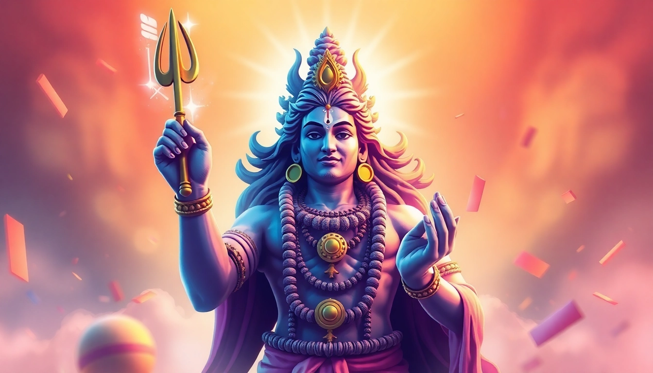 High-quality image showing Mahadev book online betting platform with Shiva imagery and digital