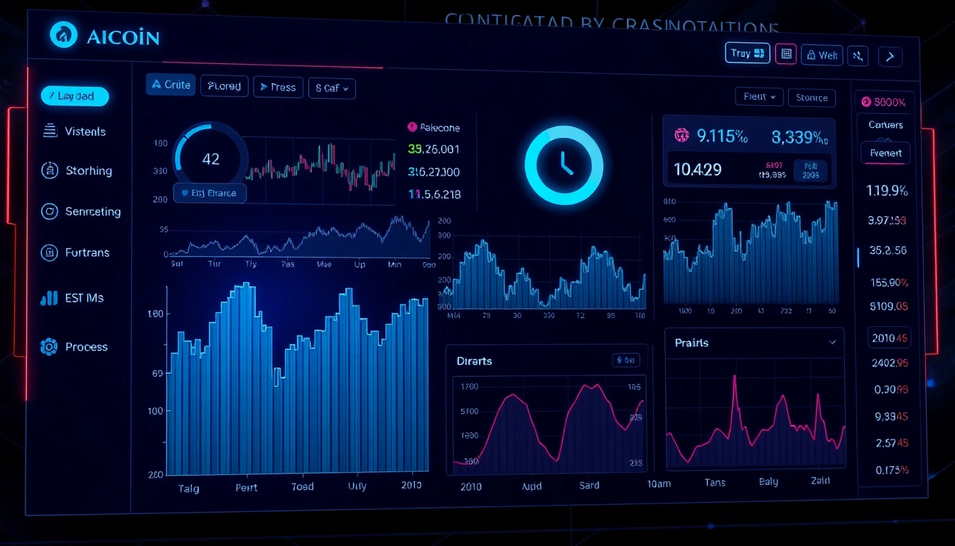 AICoin financial platform showcasing real-time market data and digital currency analysis